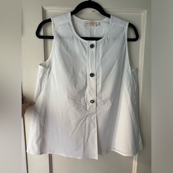 Tory Burch Crisp Cotton Poplin Tunic 4 - Picture 7 of 11